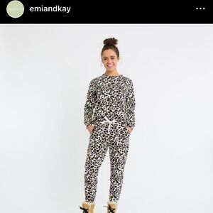 🐆 Emi & Kay Leopard Jogger Set